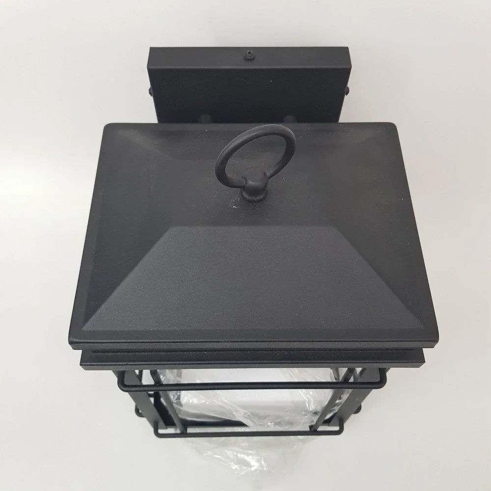 Rotherfield Vintage Outdoor Wall Light Fixture Black Lantern 2-Light 17